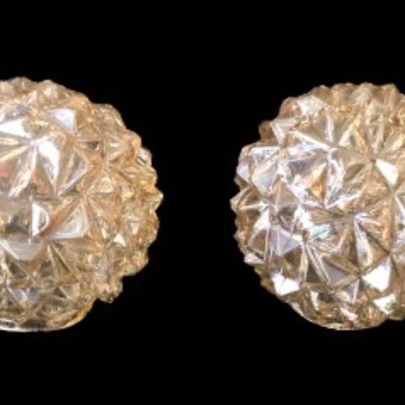 MCM, Regency, Atomic,Vintage, light shades, carnival glass, diamond pattern - Picture 3 of 6